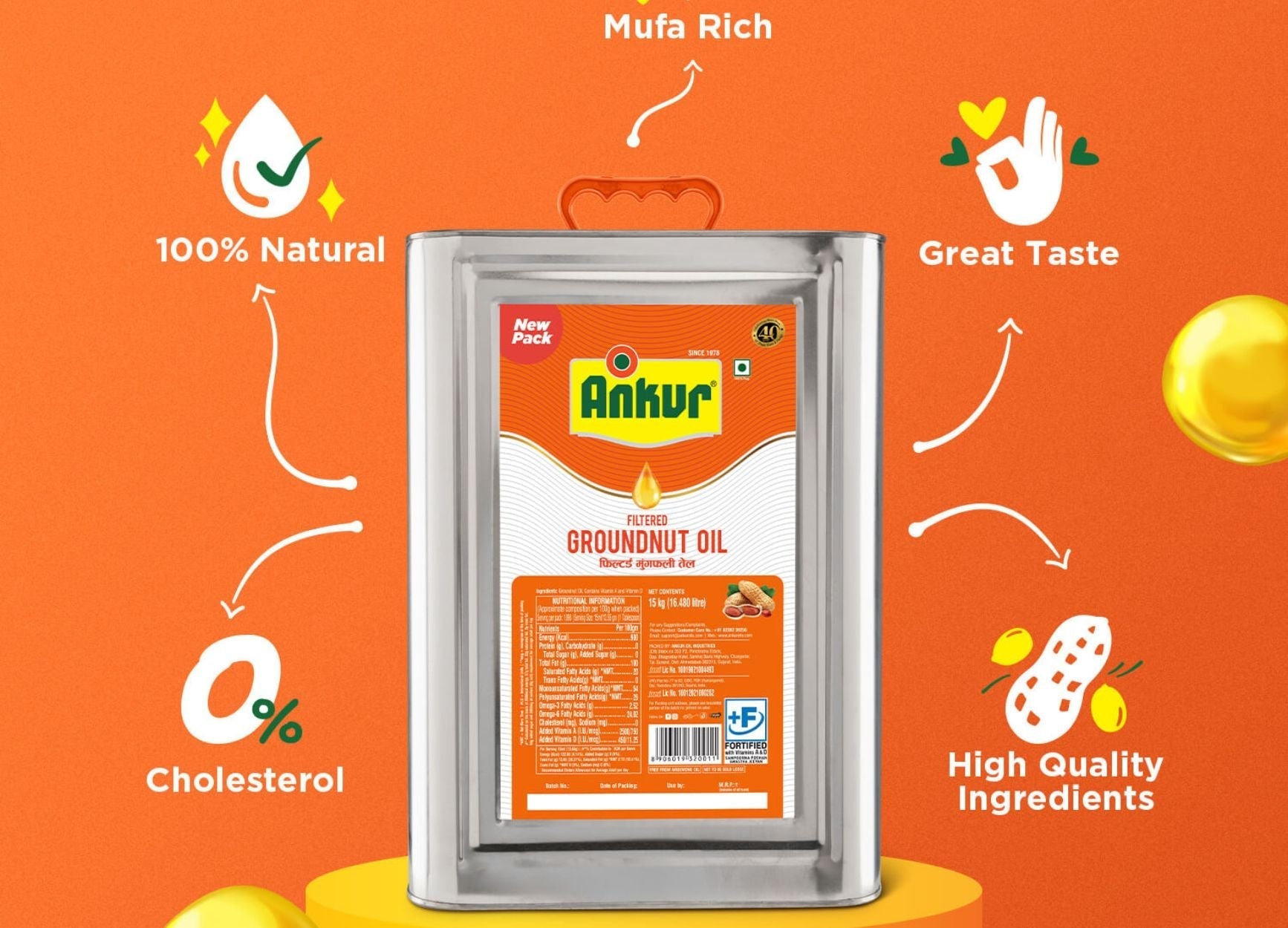 Why Ankur Groundnut Oil is Best for Indian Kitchens