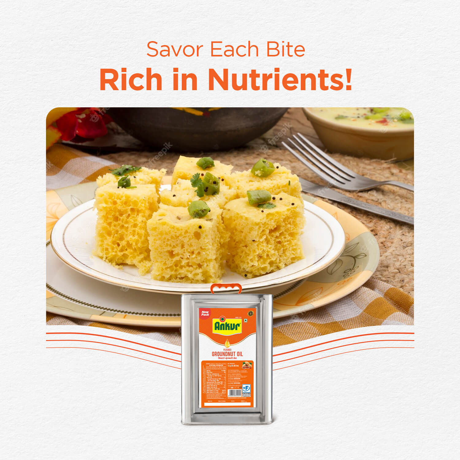 Filtered Groundnut Oil 15KG Tin