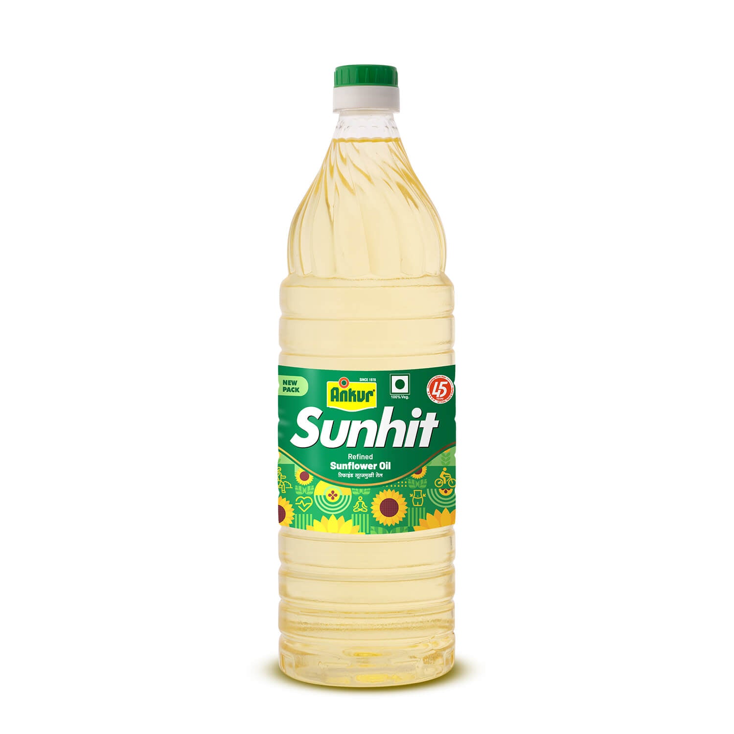 Refined Sunflower Oil 870 GM Bottle