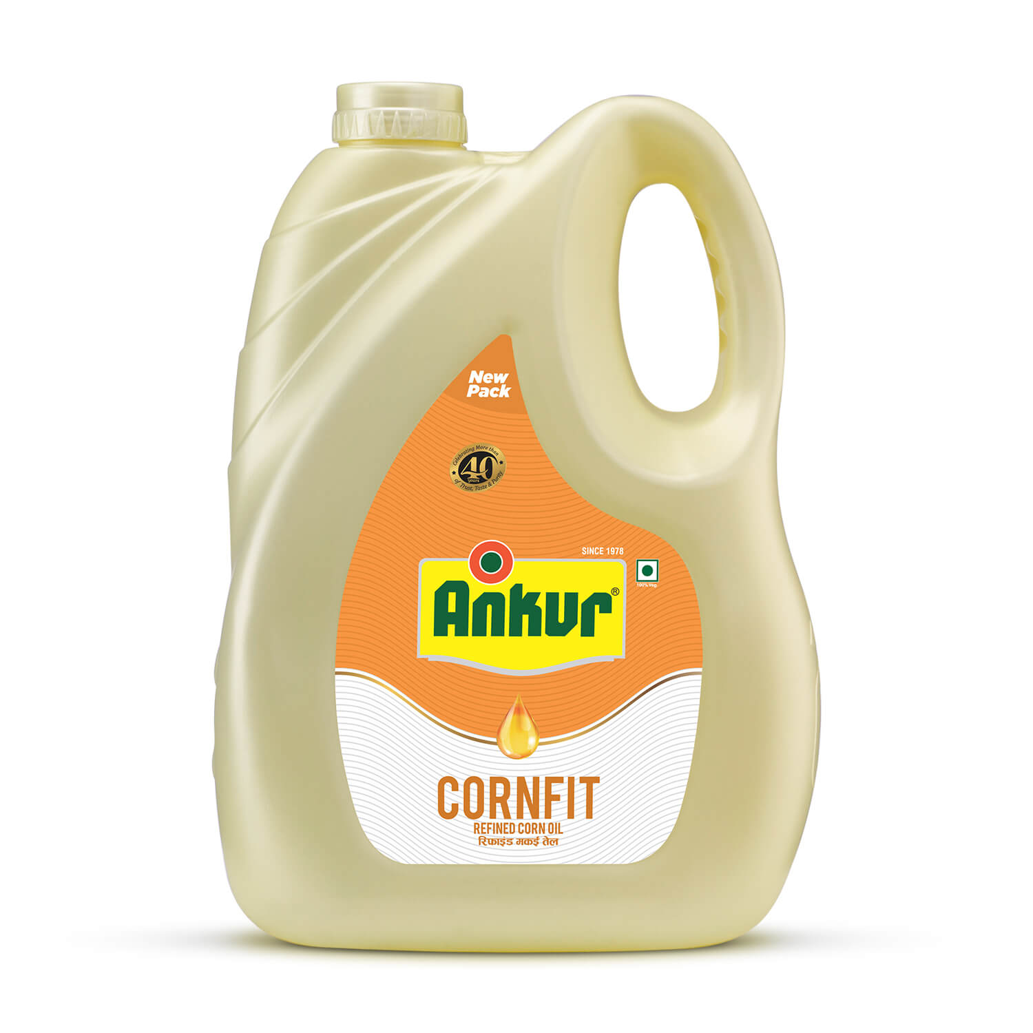 Refined Corn Oil 4.350 KG Jar - Ankur Oil Industries