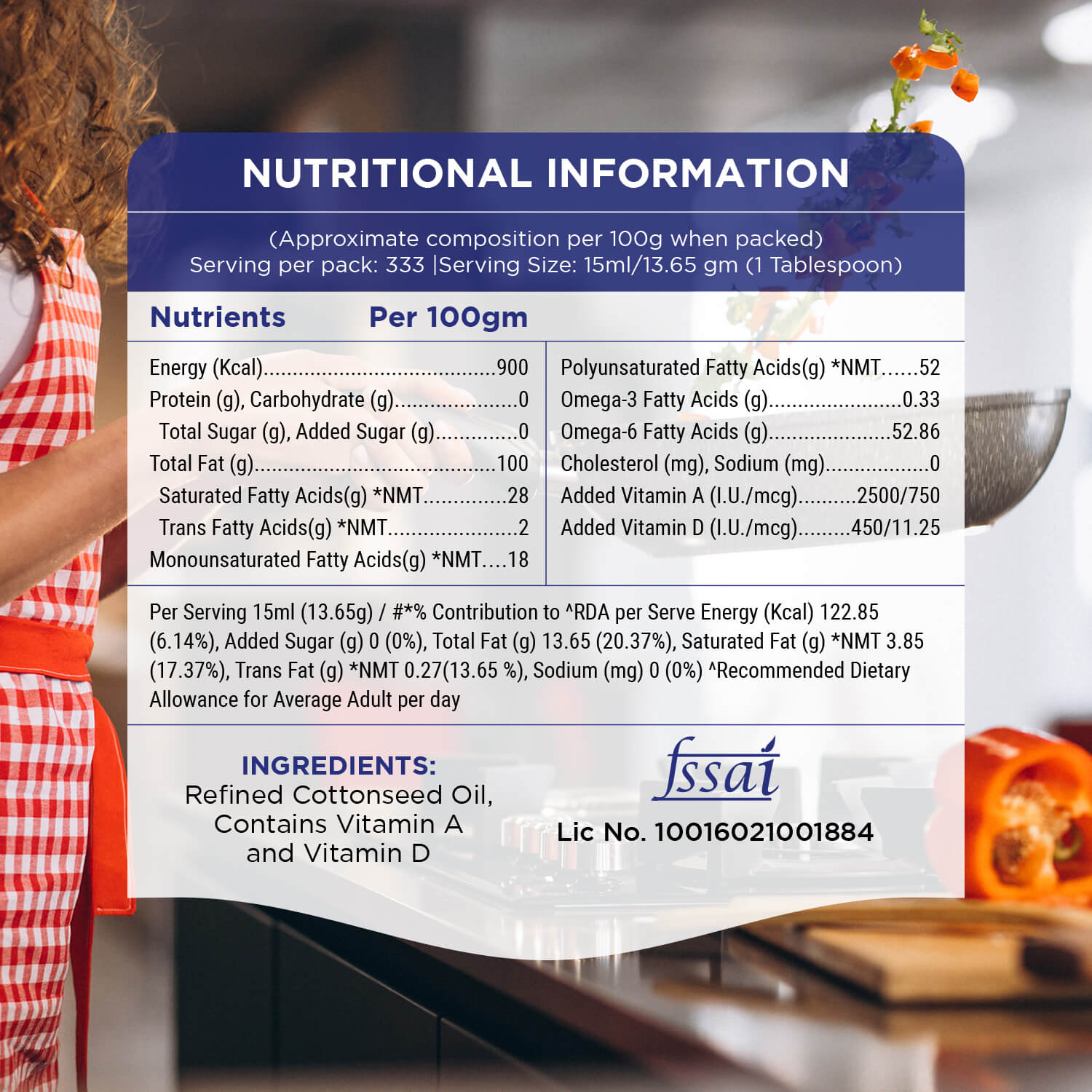 Refined Cottonseed Oil 4.350 KG Jar - Ankur Oil Industries