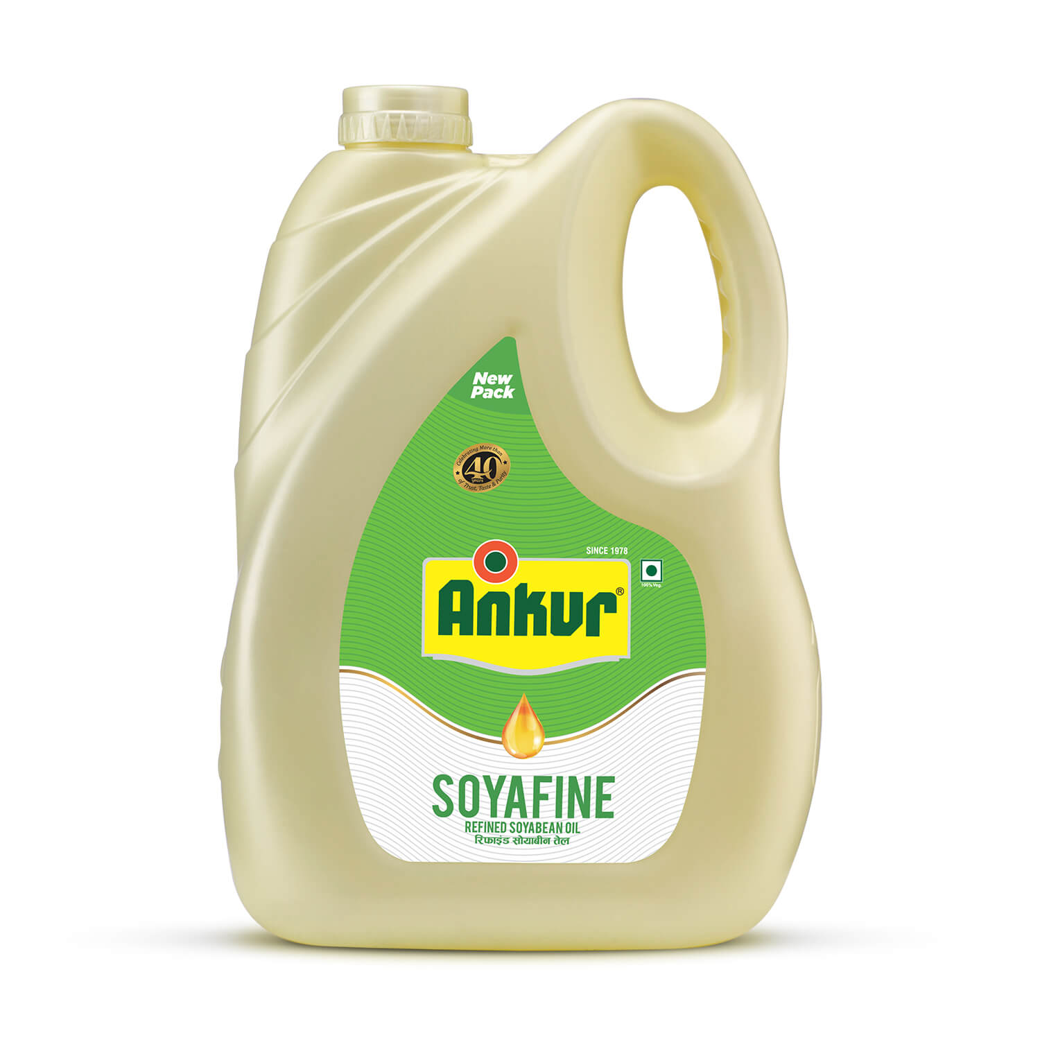 Refined Soyabean Oil 4.350 KG Jar - Ankur Oil Industries