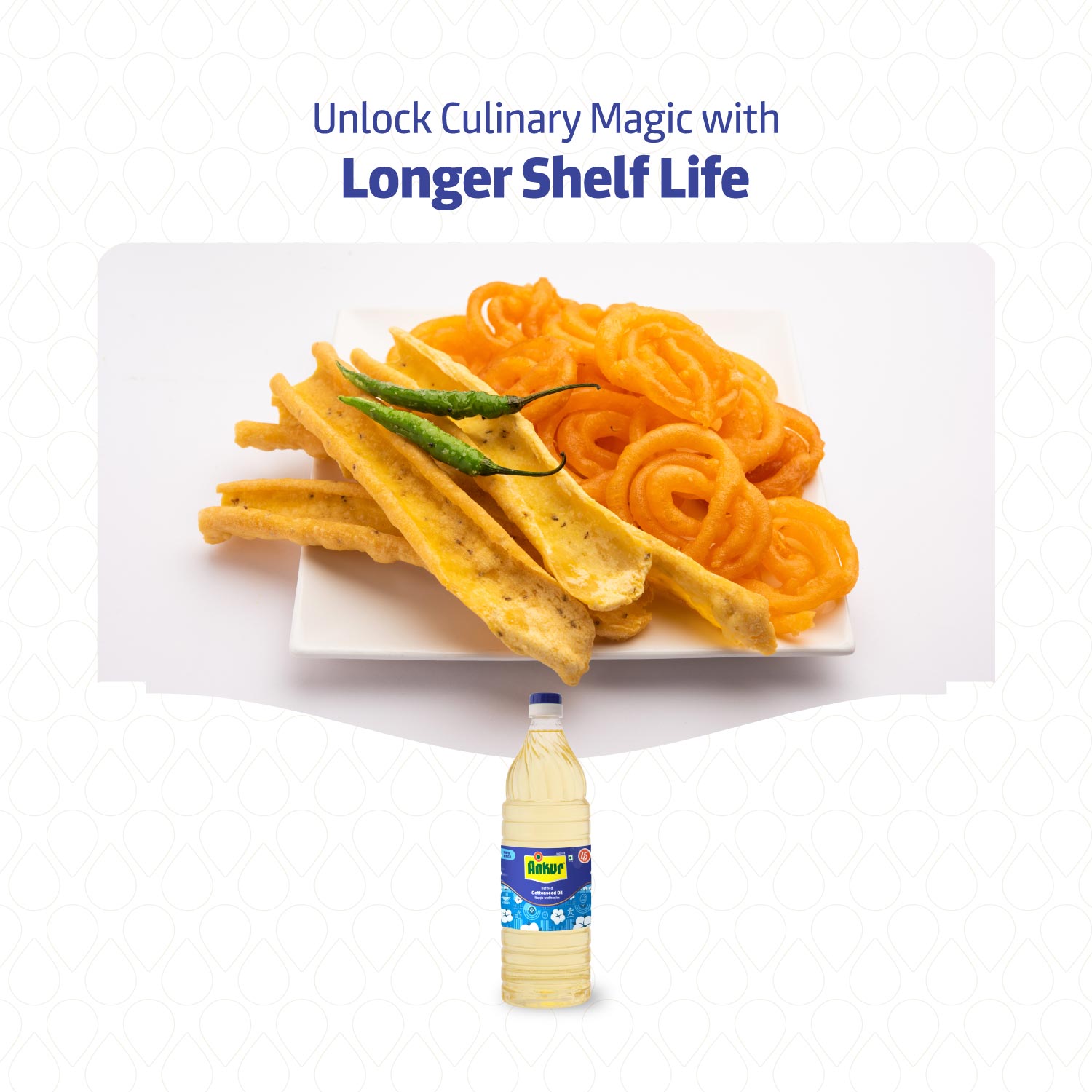 Refined Cottonseed Oil 870 GM Bottle