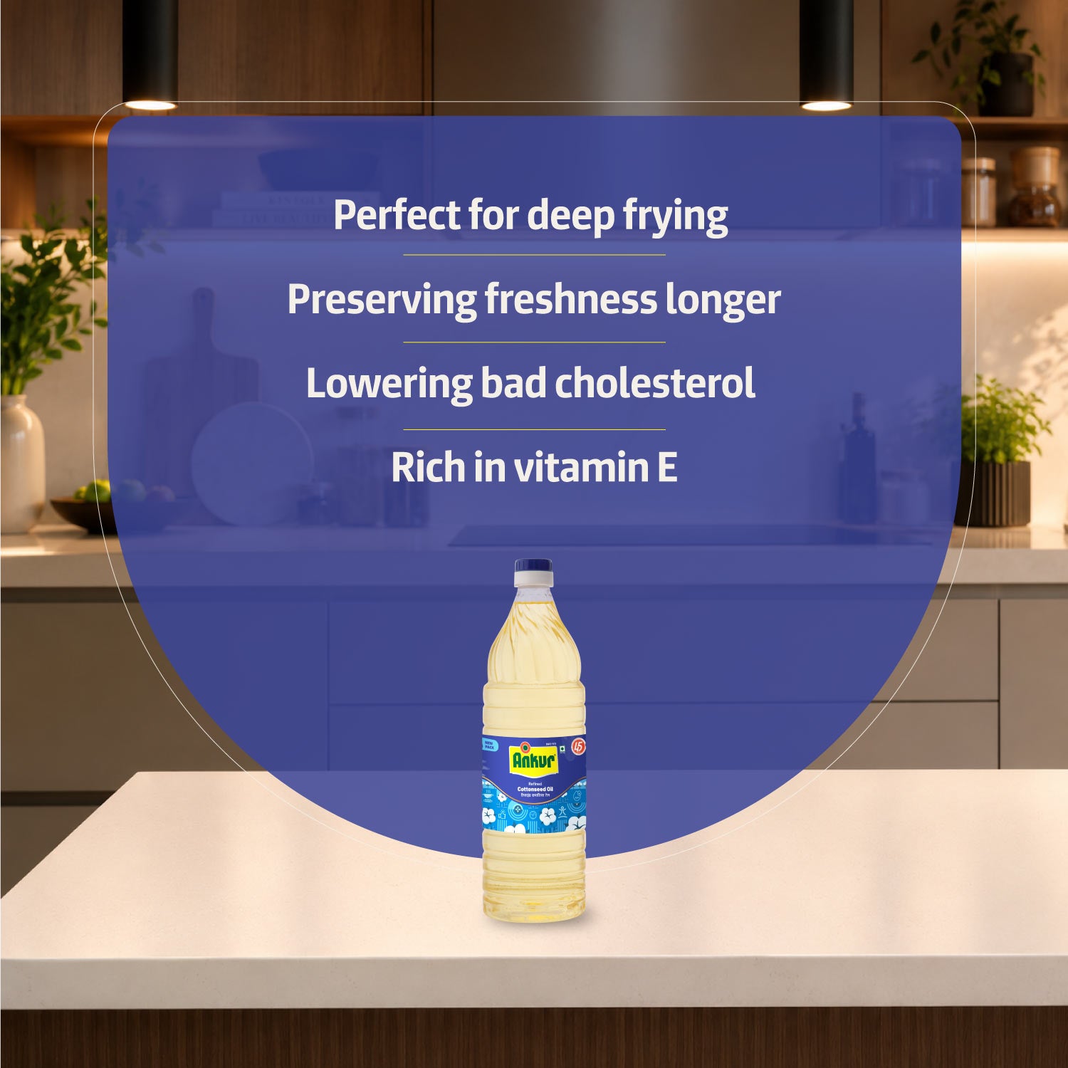 Refined Cottonseed Oil 870 GM Bottle