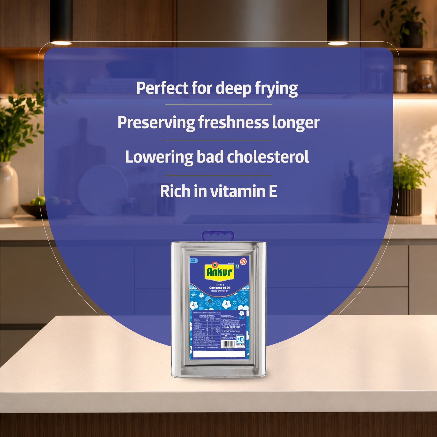 Refined Cottonseed Oil 15KG Tin