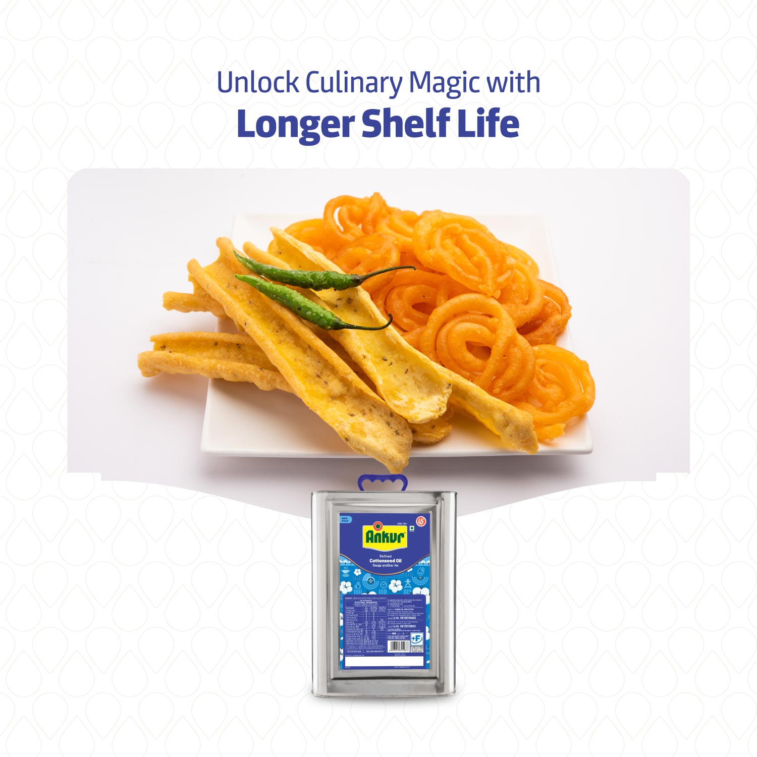 Refined Cottonseed Oil 13 KG Tin - Ankur Oil Industries