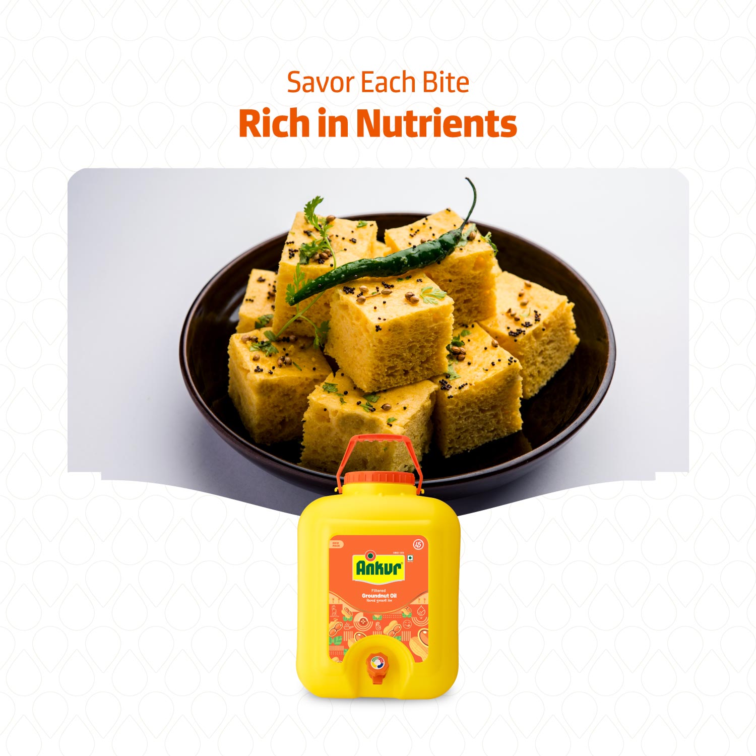 Filtered Groundnut Oil 15 KG Tap Jar - Ankur Oil Industries
