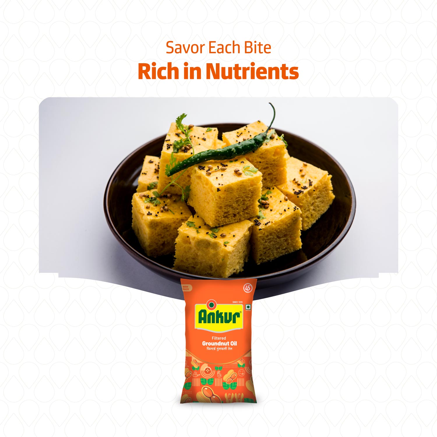 Filtered Groundnut Oil 870 GM Pouch