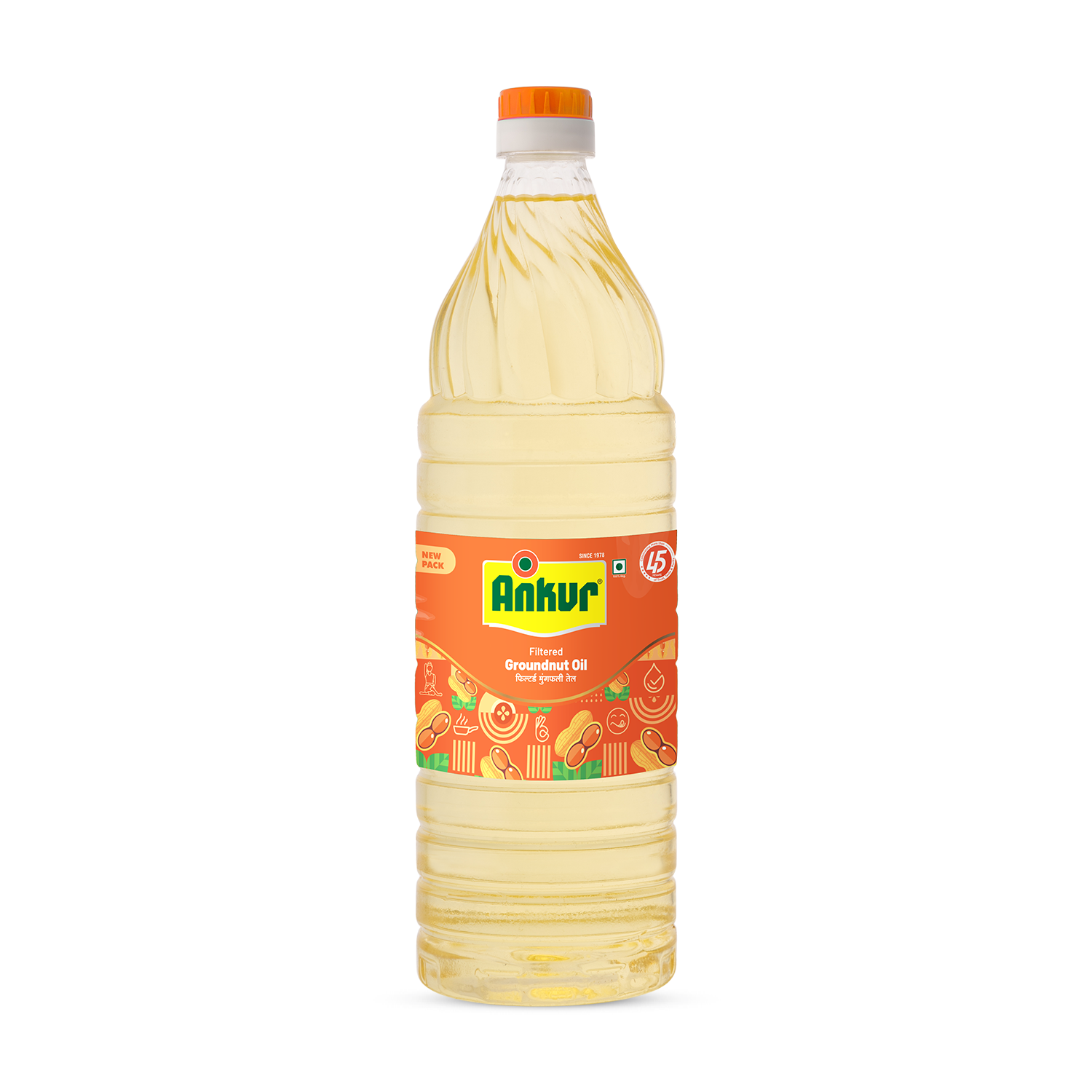 Filtered Groundnut Oil 870 GM Bottle
