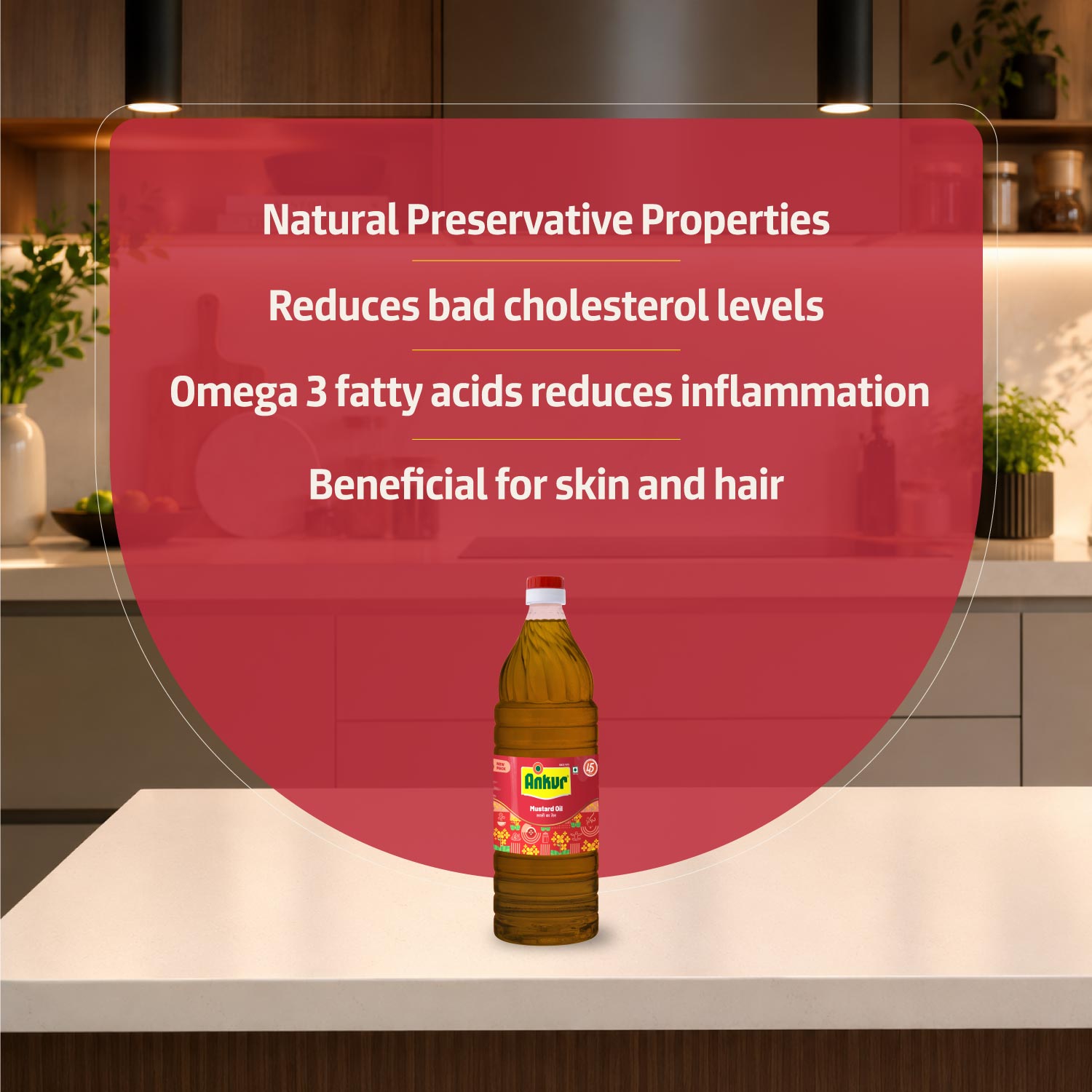 Mild Mustard Oil 870 GM Bottle