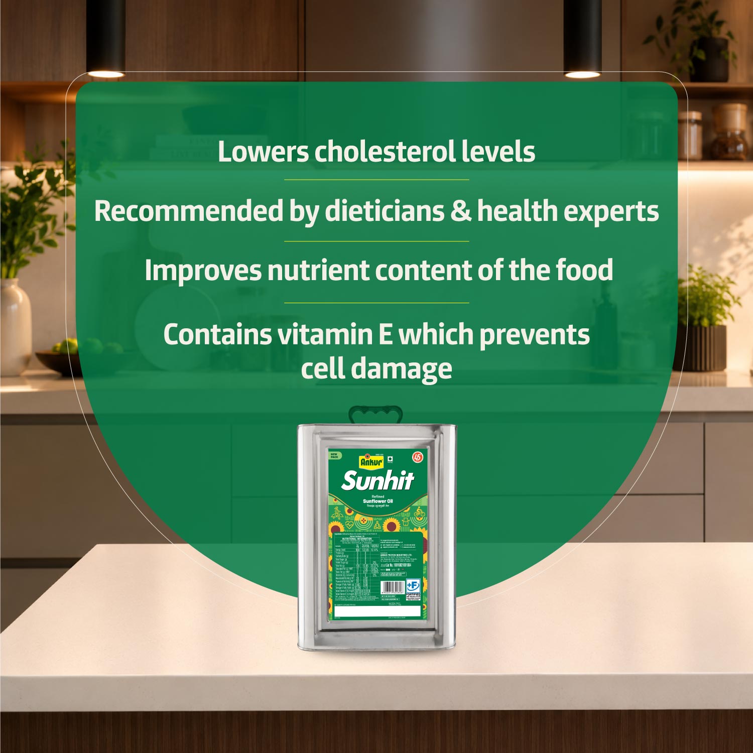 Refined Sunflower Oil 13KG Tin